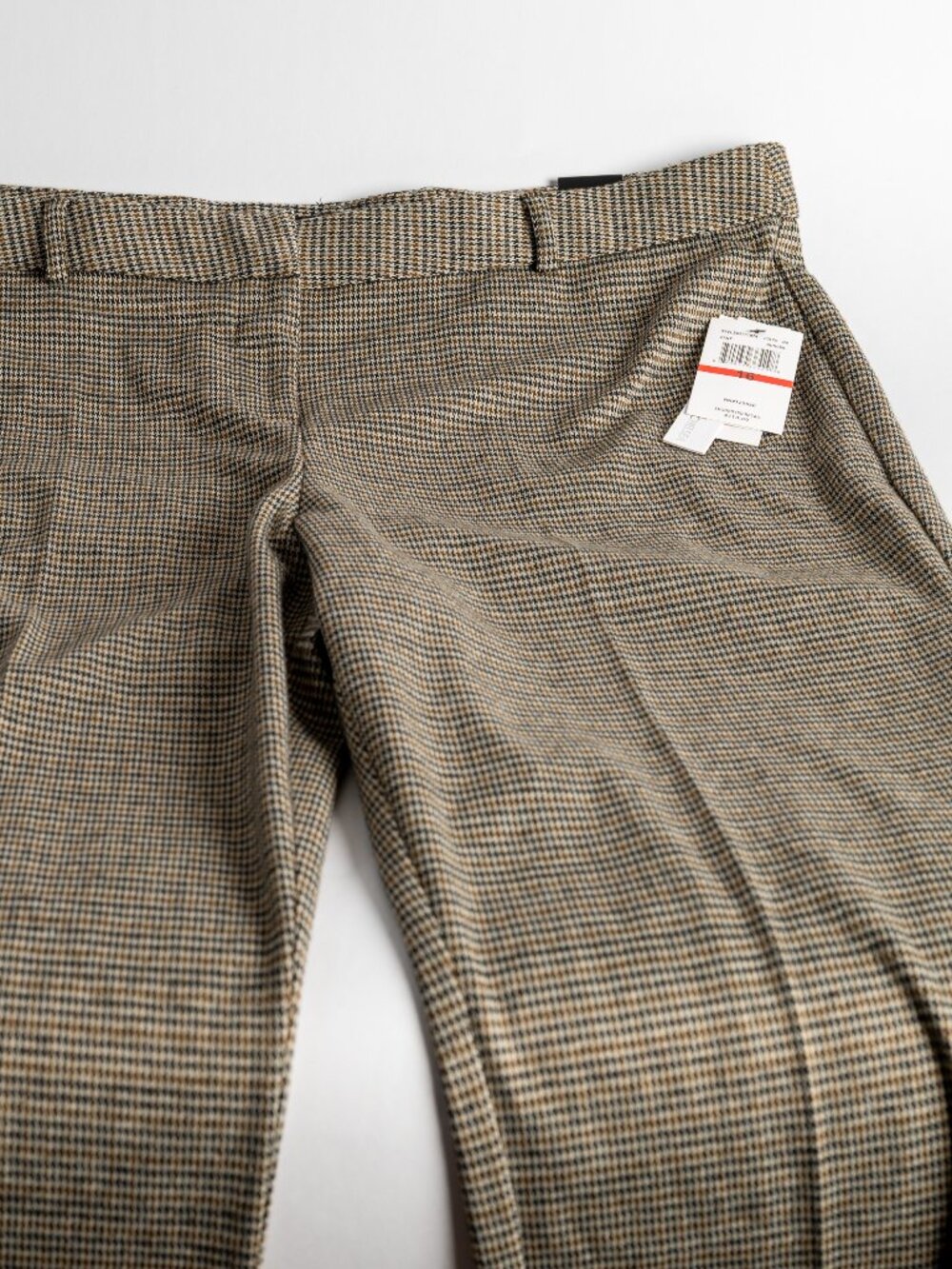 Amanda + Chelsea Houndstooth Tailored Pants NWT Size 16 Quiet Luxury Career Chic